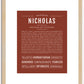 Nicholas | Name Art Print