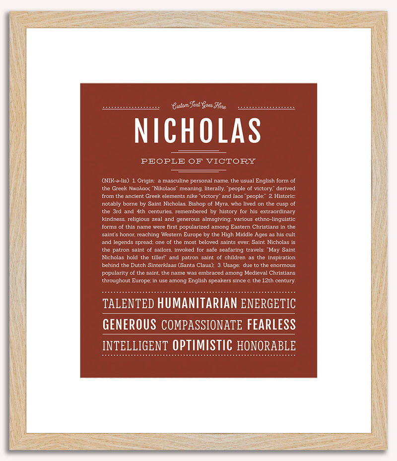 Nicholas | Name Art Print