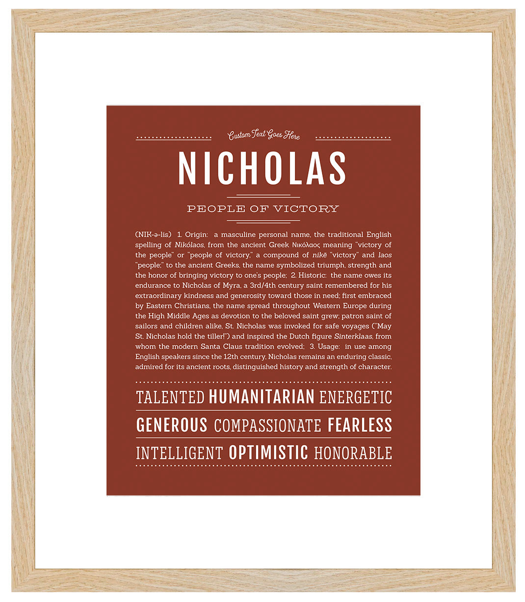 Nicholas | Name Art Print
