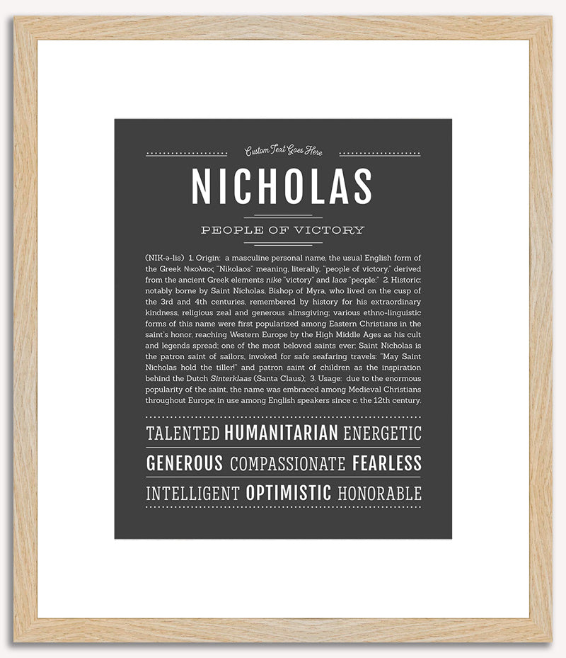 Nicholas | Name Art Print