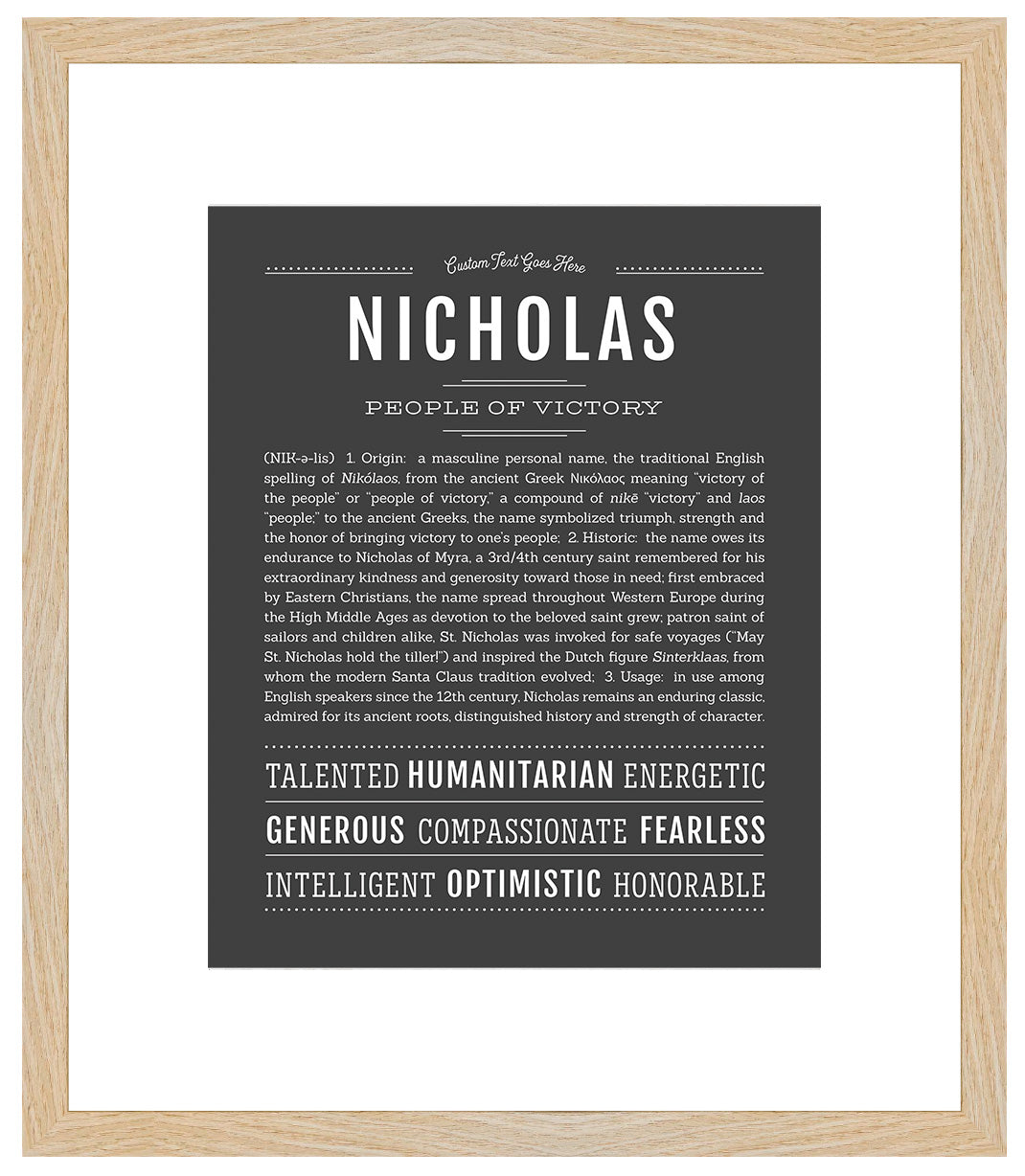 Nicholas | Name Art Print