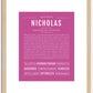 Nicholas | Name Art Print