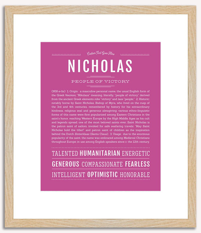 Nicholas | Name Art Print