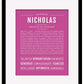 Frame Options | Dark Pink | Maple Frame, Matted