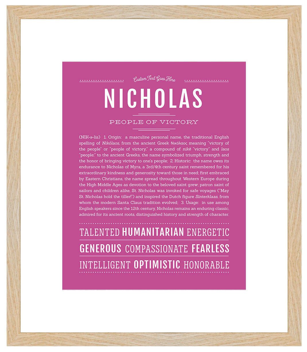 Nicholas | Name Art Print