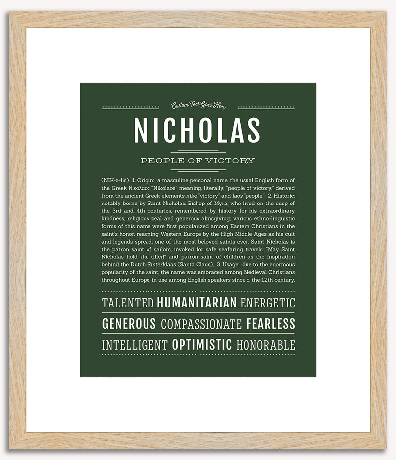 Nicholas | Name Art Print