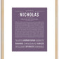 Nicholas | Name Art Print