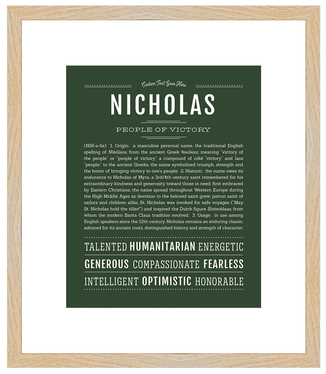 Nicholas | Name Art Print