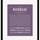 Frame Options | Deep Purple | Maple Frame, Matted