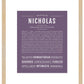 Nicholas | Name Art Print