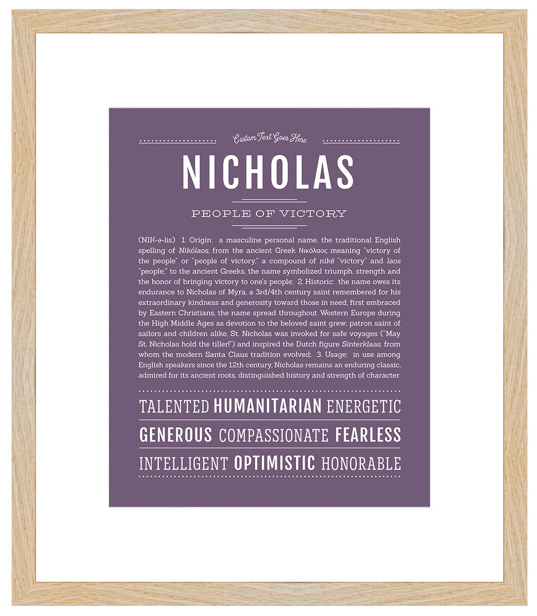 Nicholas | Name Art Print