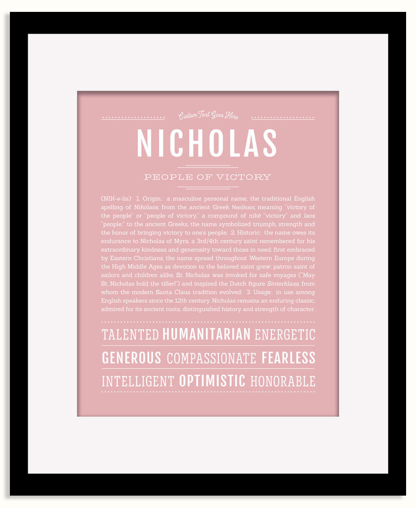 Frame Options | Dusty Rose | Maple Frame, Matted