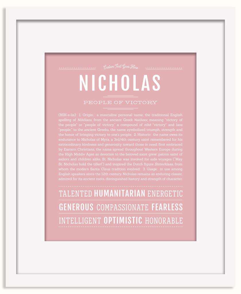 Frame Options | Dusty Rose | Black Frame, Matted