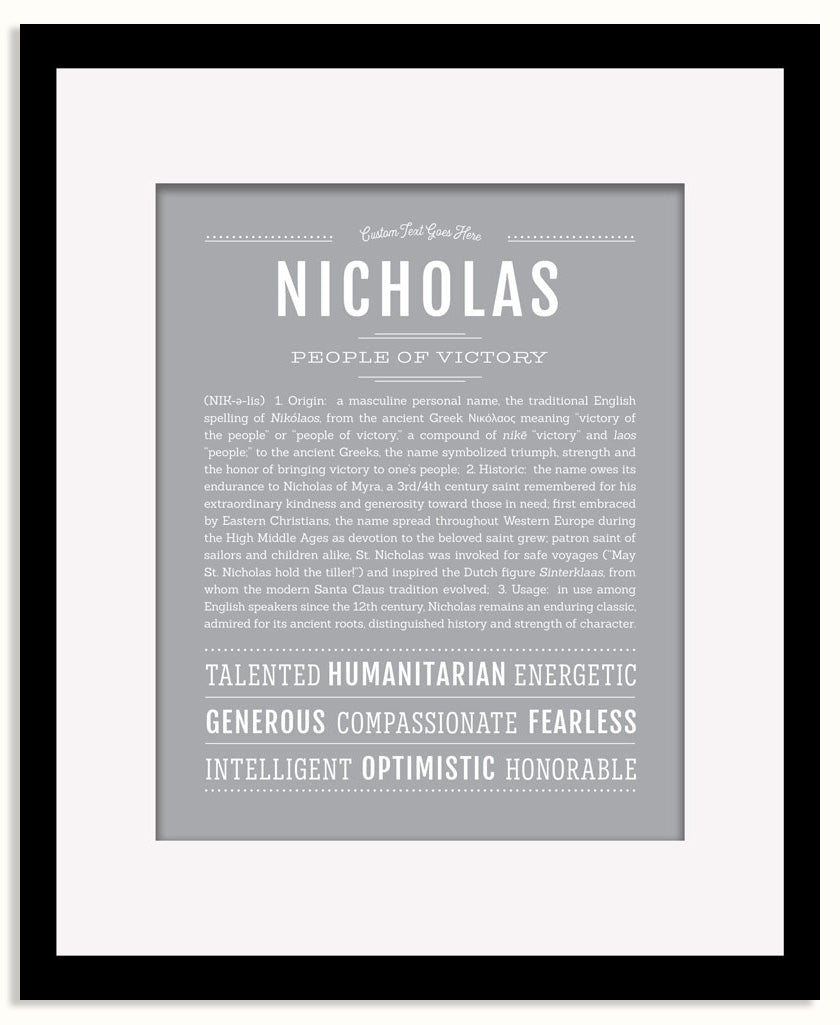 Frame Options | Light Gray | Maple Frame, Matted