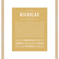 Nicholas | Name Art Print