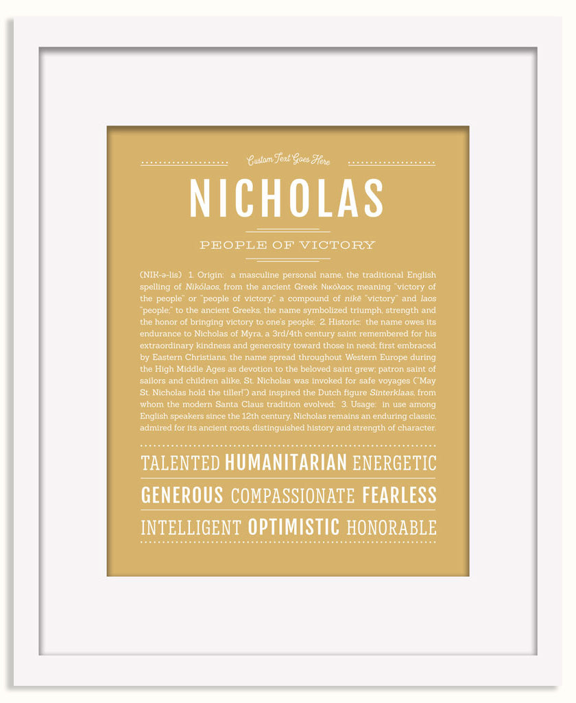 Frame Options | Matte Gold | Black Frame, Matted