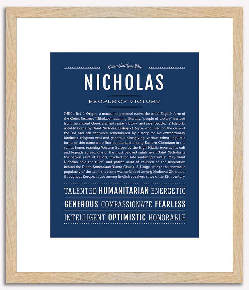 Nicholas | Name Art Print