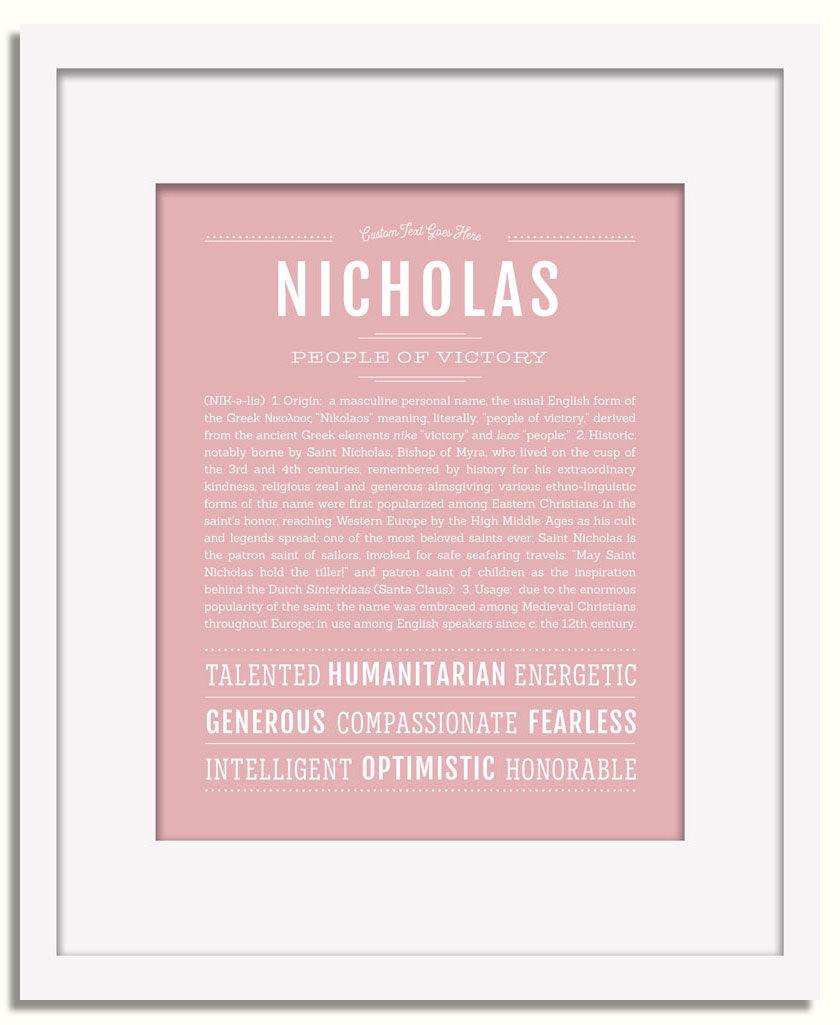 Frame Options | Dusty Rose | White Frame, Matted