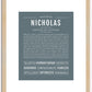 Nicholas | Name Art Print