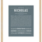 Nicholas | Name Art Print