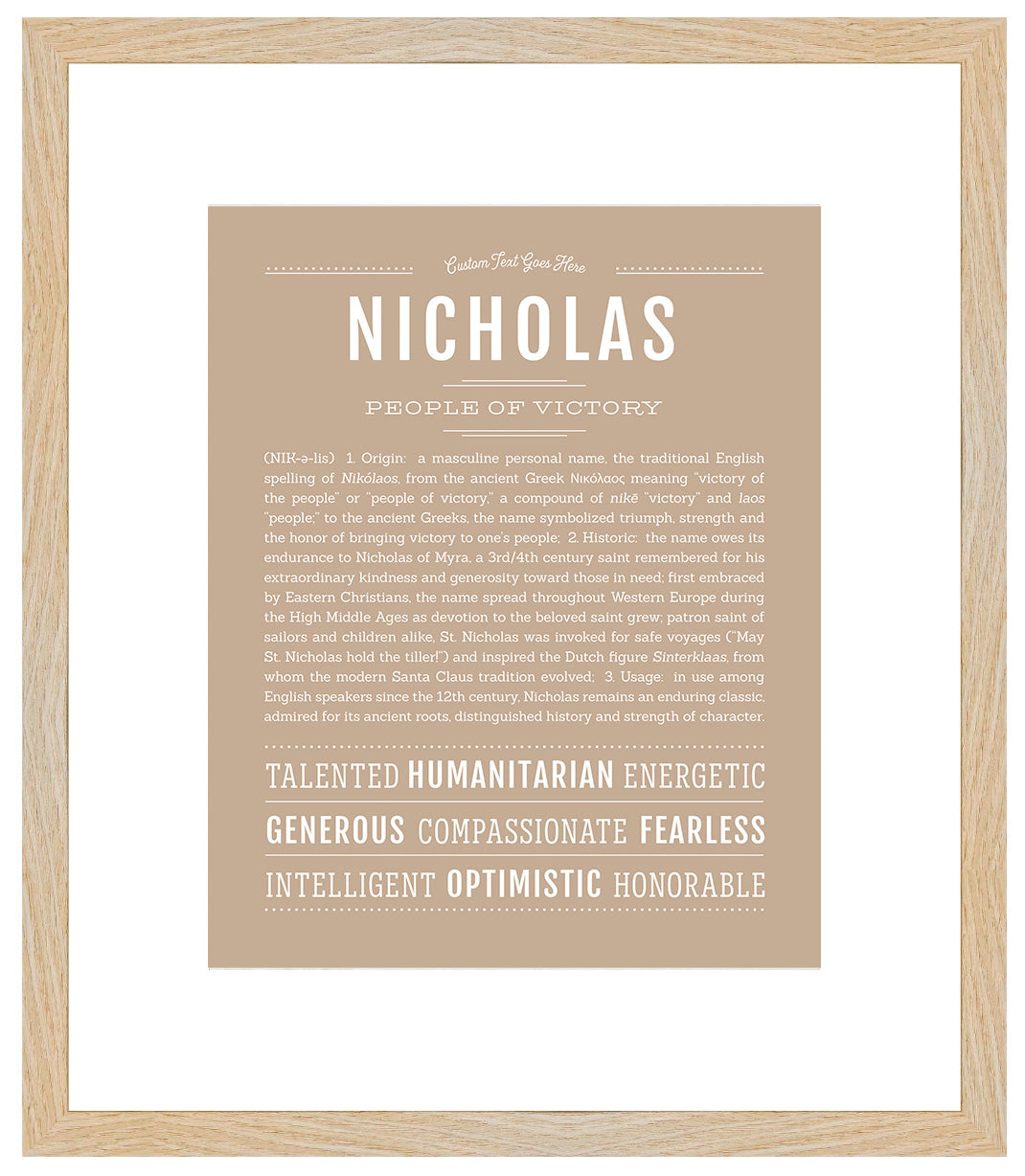 Nicholas | Name Art Print