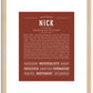 Nick | Name Art Print