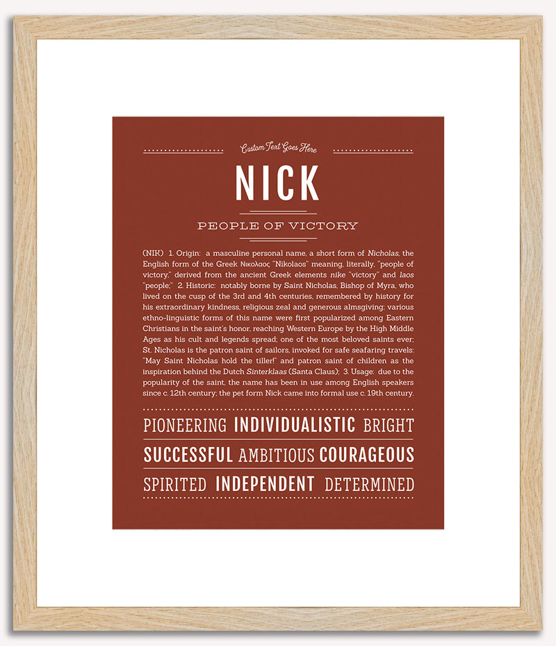 Nick | Name Art Print