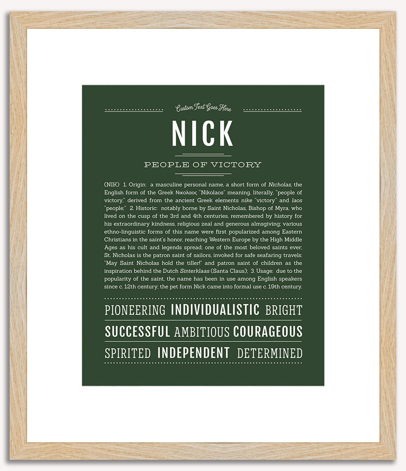 Nick | Name Art Print