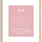 Nick | Name Art Print