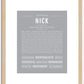 Nick | Name Art Print