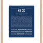 Nick | Name Art Print