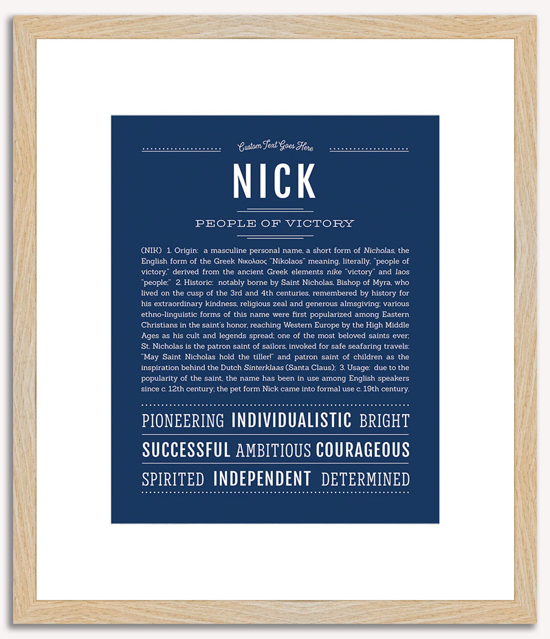 Nick | Name Art Print