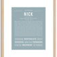 Nick | Name Art Print