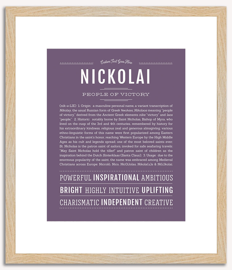 Nickolai | Name Art Print