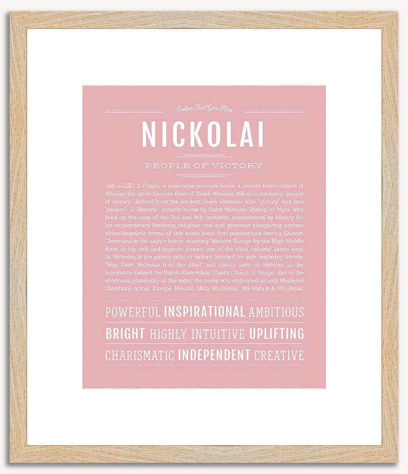 Nickolai | Name Art Print