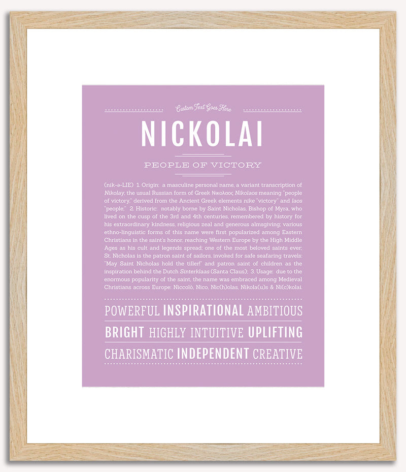 Nickolai | Name Art Print