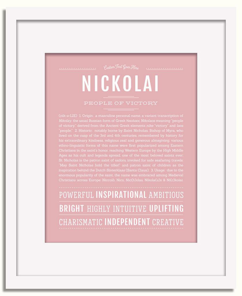 Frame Options | Dusty Rose | White Frame, Matted