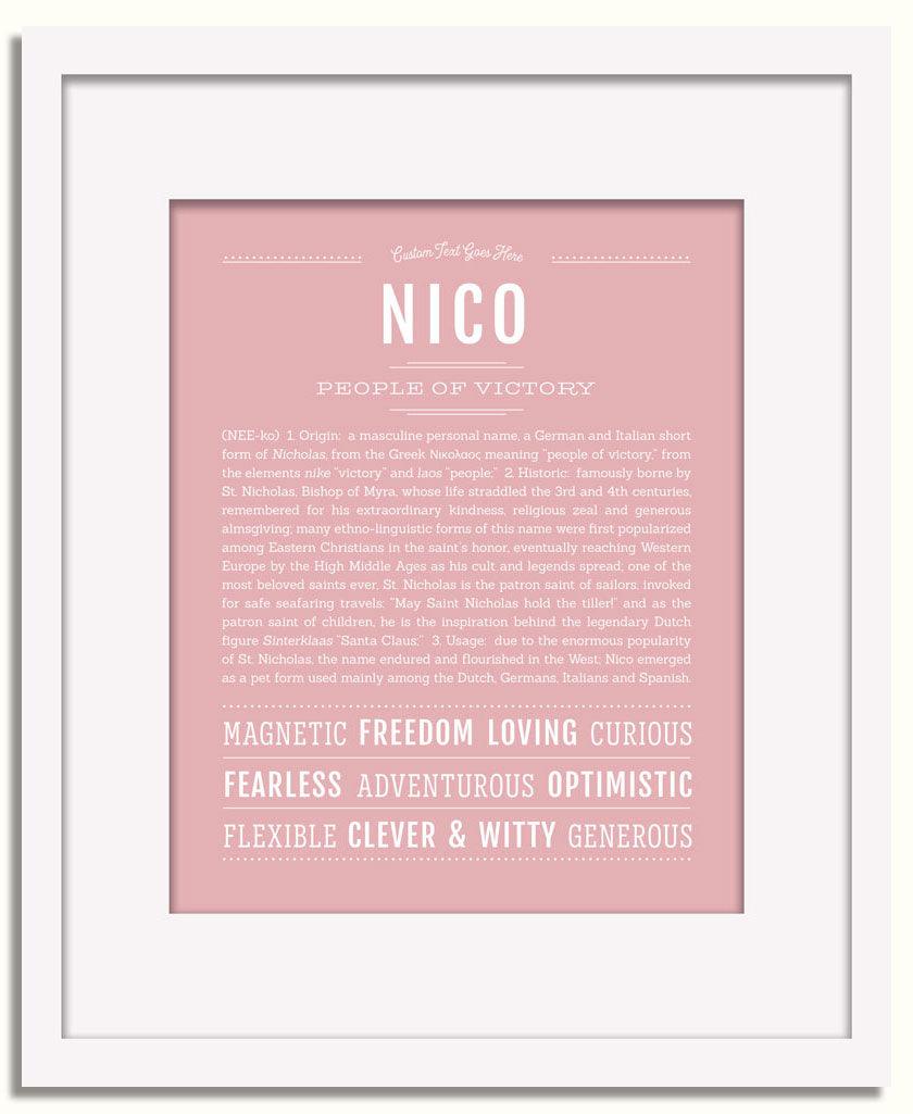 Frame Options | Dusty Rose | White Frame, Matted