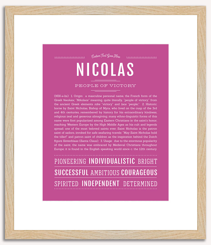 Nicolas | Name Art Print