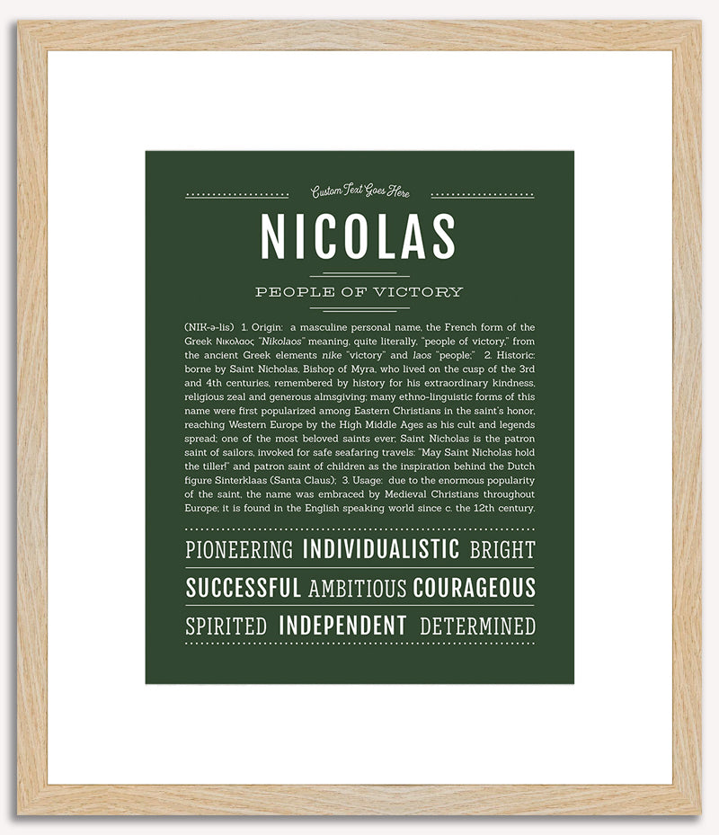 Nicolas | Name Art Print