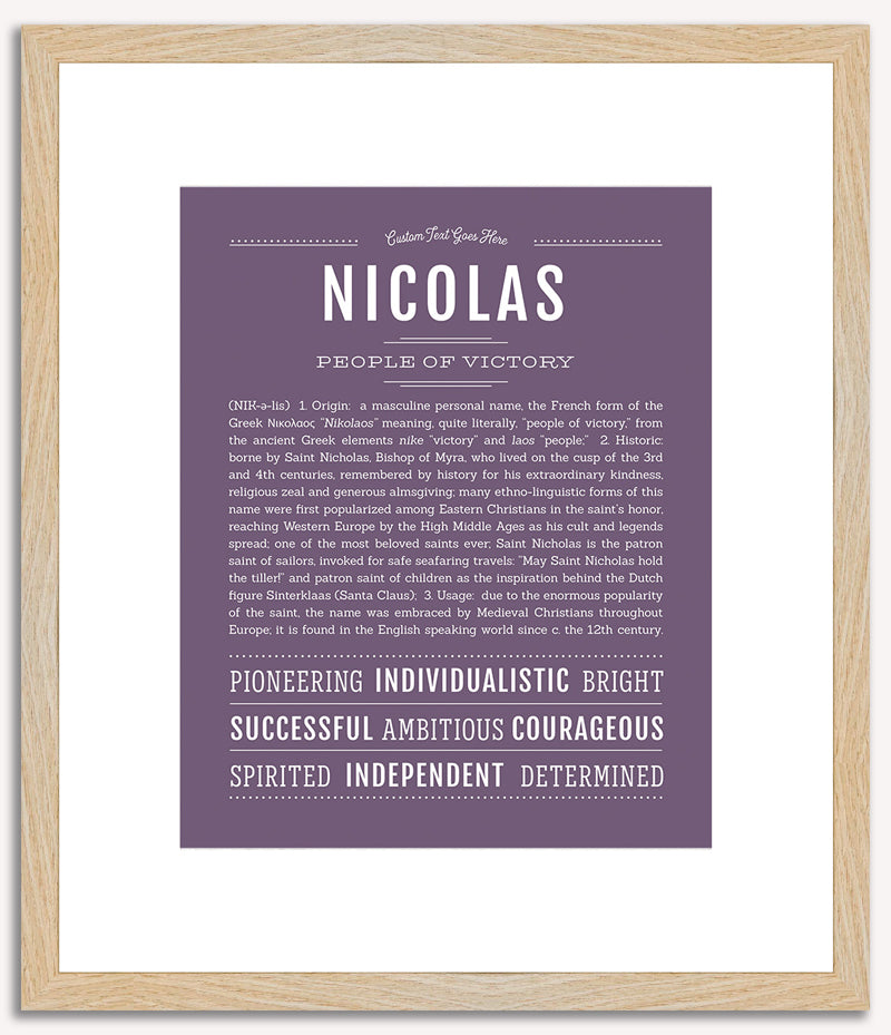 Nicolas | Name Art Print