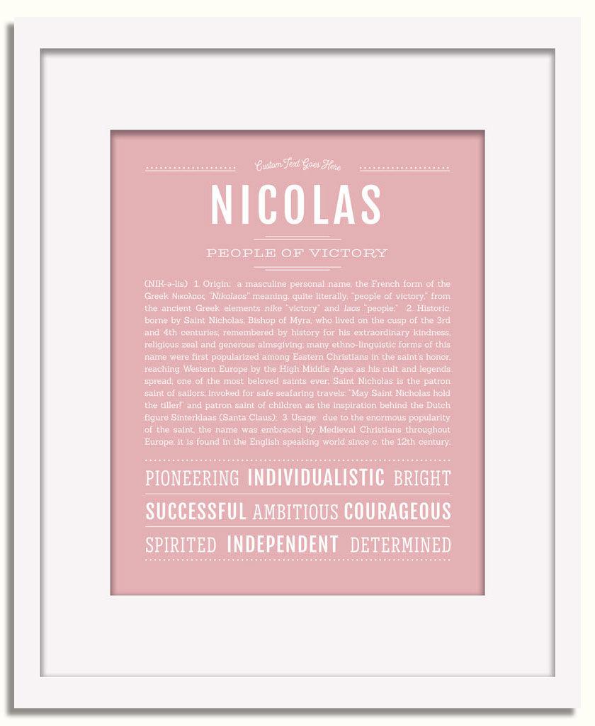 Frame Options | Dusty Rose | White Frame, Matted