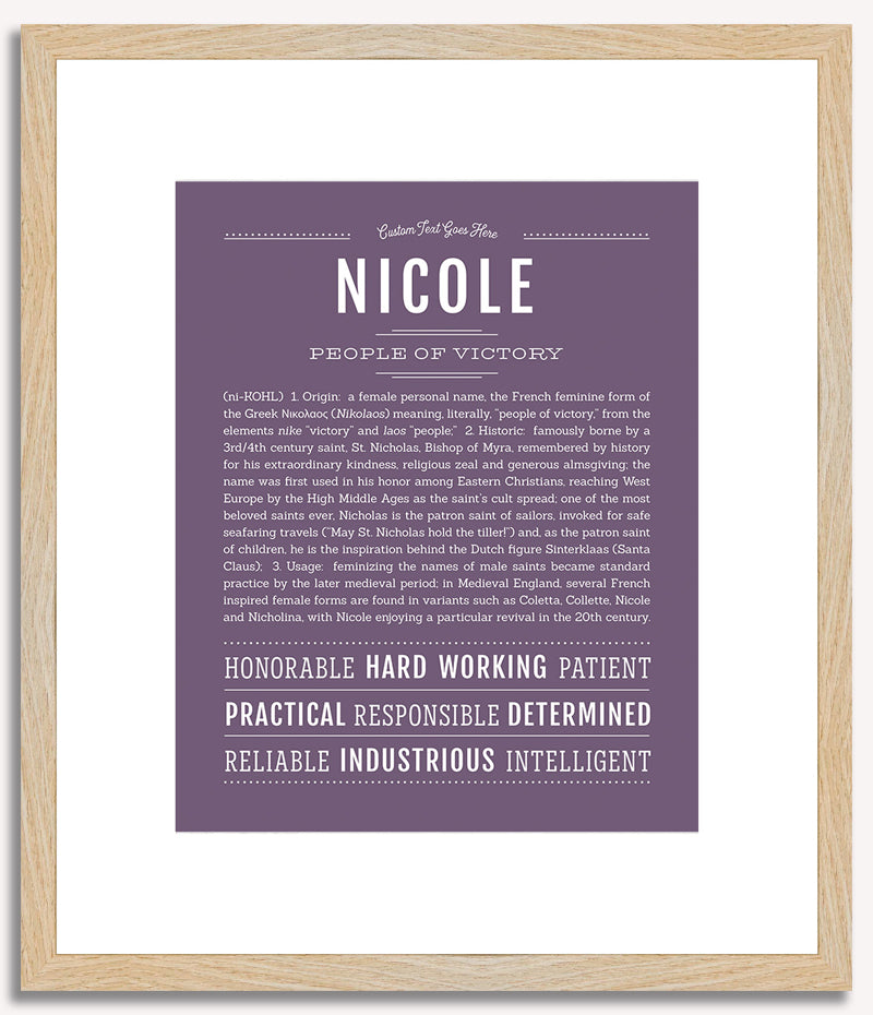 Nicole | Name Art Print