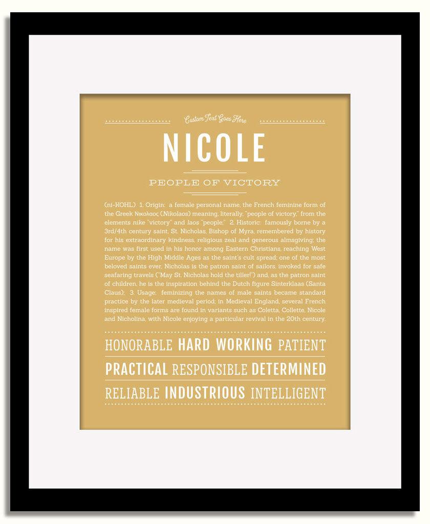 Frame Options | Matte Gold | Black Frame, Matted