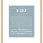 Nicole | Name Art Print