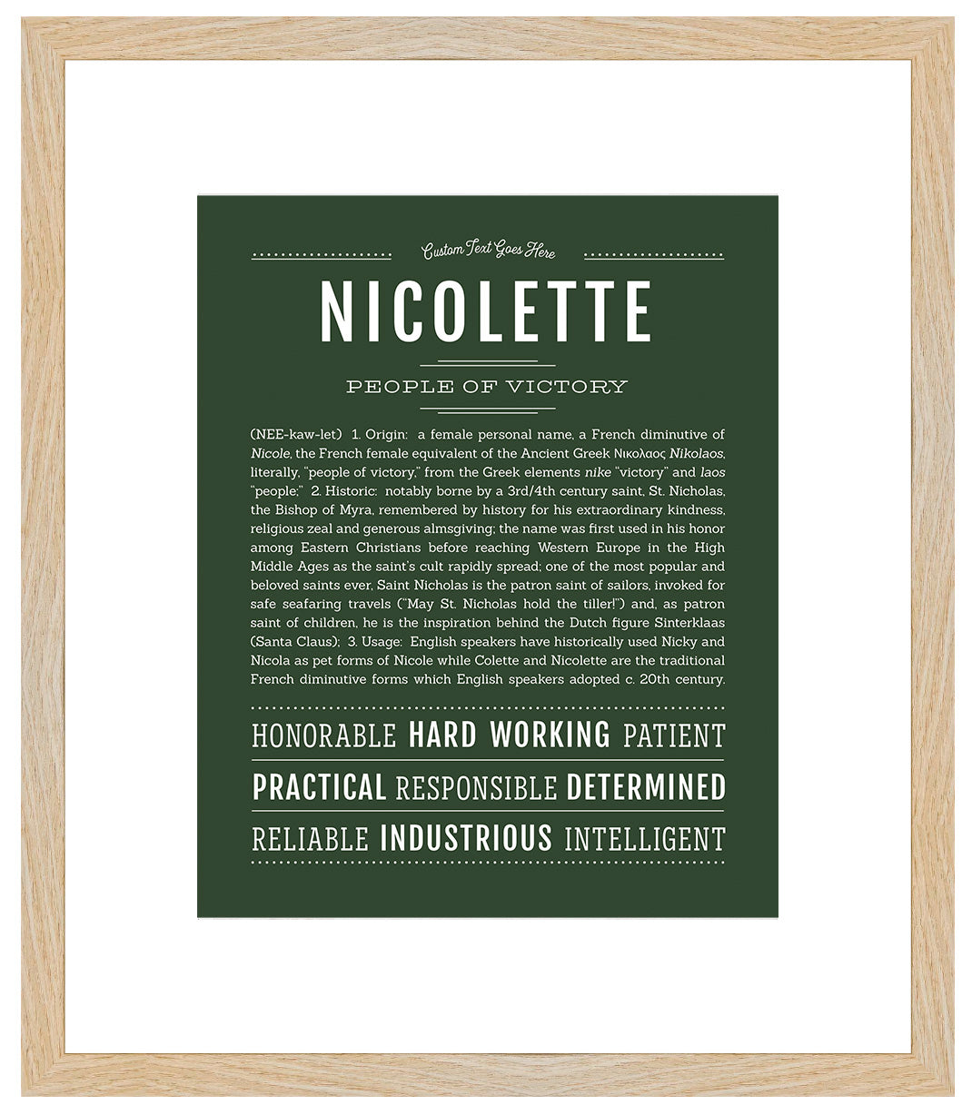 Nicolette | Name Art Print