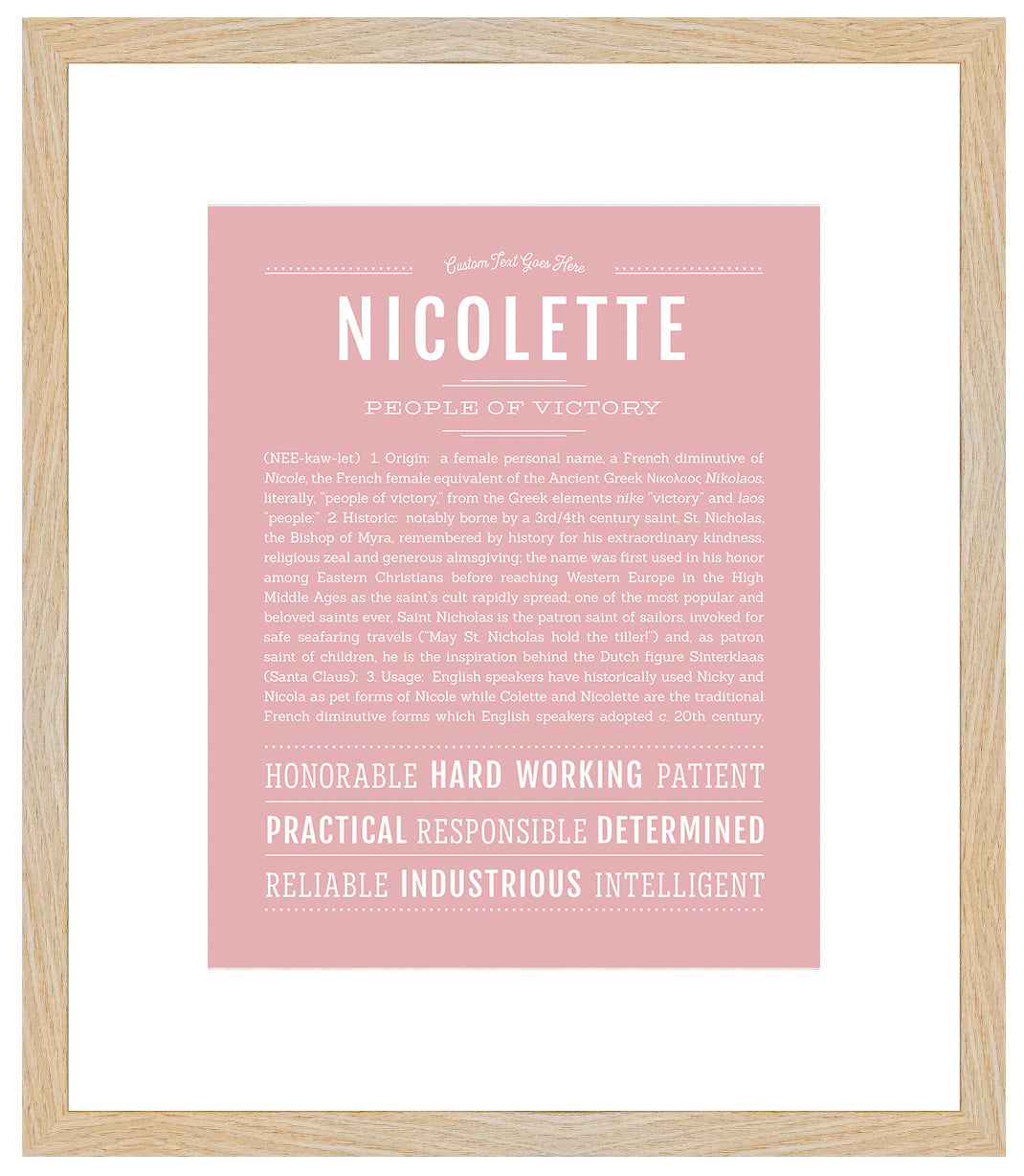 Nicolette | Name Art Print