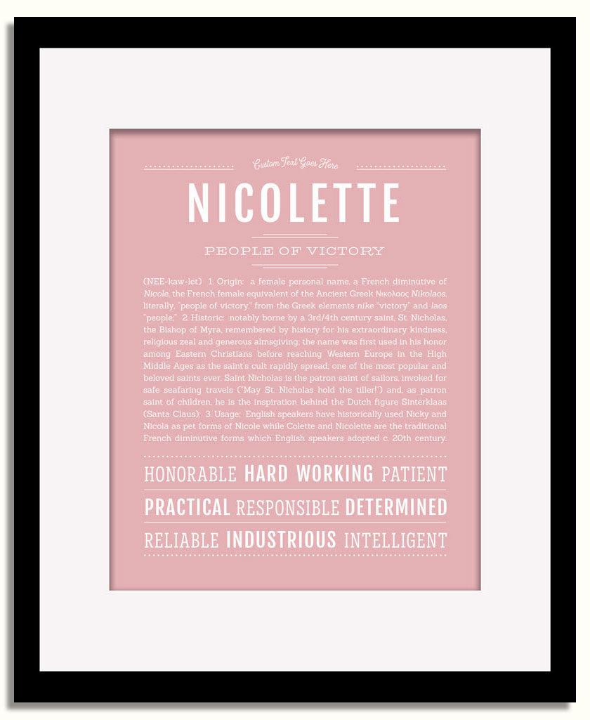 Frame Options | Dusty Rose | Black Frame, Matted