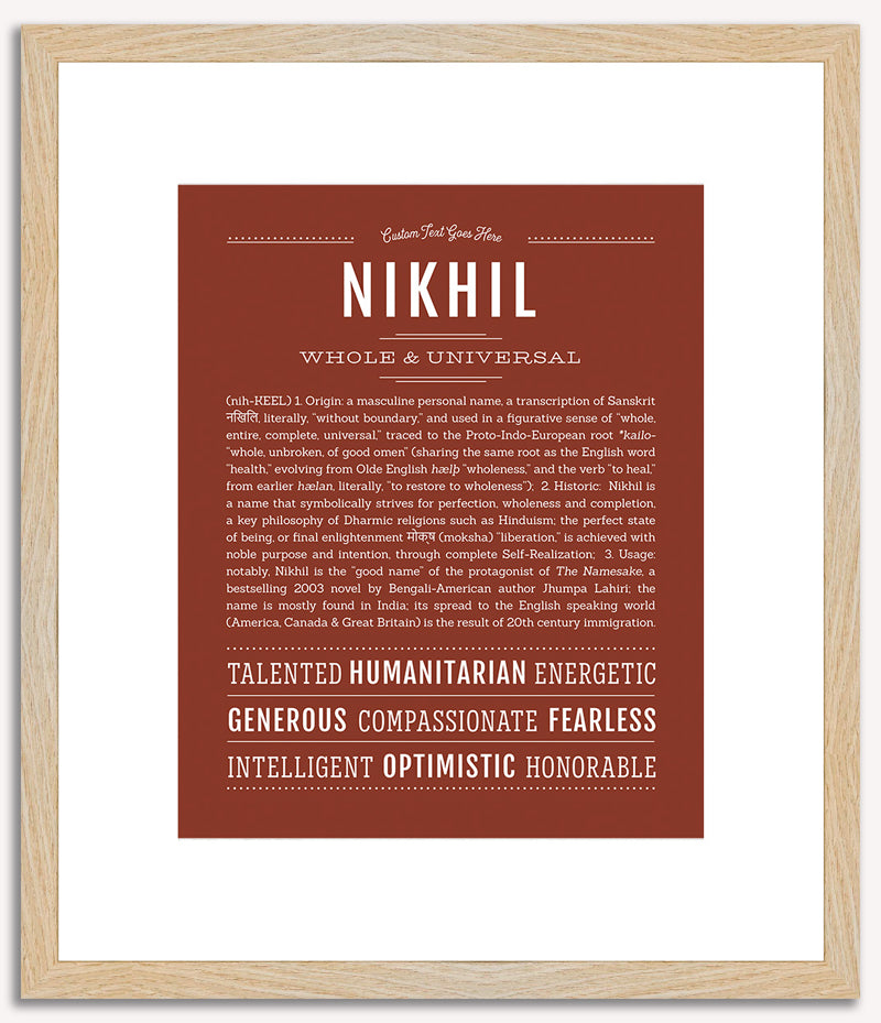 Nikhil | Name Art Print