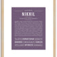 Nikhil | Name Art Print